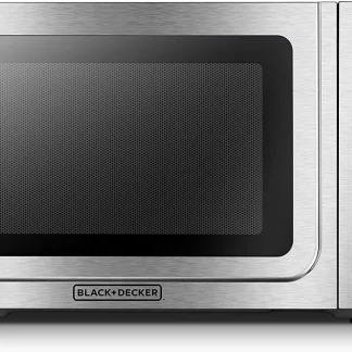 BLACK+DECKER 1.4 Cu Ft 1000 Watt Countertop Microwave Oven, Stainless Steel