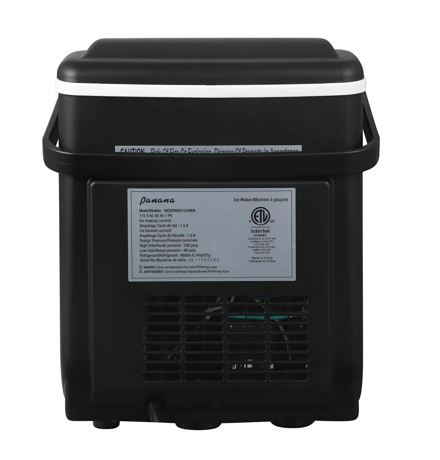 Countertop Ice Maker, 9 Bullet Ice, 26.5lbs/24H - Image 7