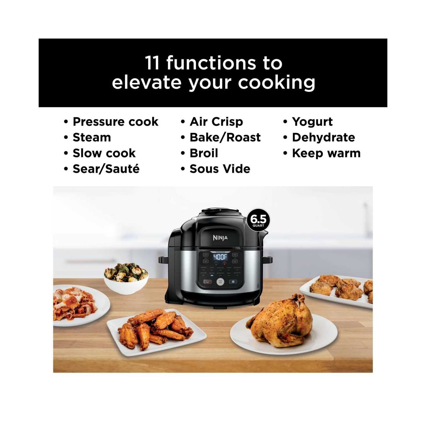 Ninja Foodi 11-in-1 6.5-qt Pro Pressure Cooker And Air Fryer - FD302 - Image 4
