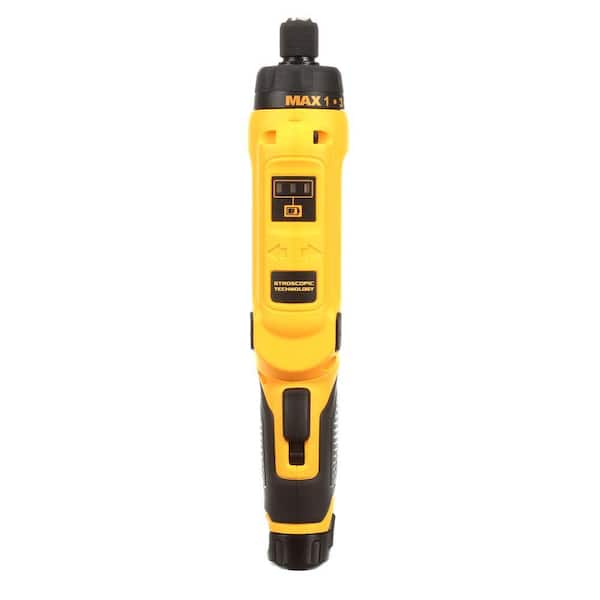 8V MAX Cordless Gyroscopic Screwdriver with Adjustable Handle. (2) 1.0Ah Batteries. Charger. and Bag - Image 7
