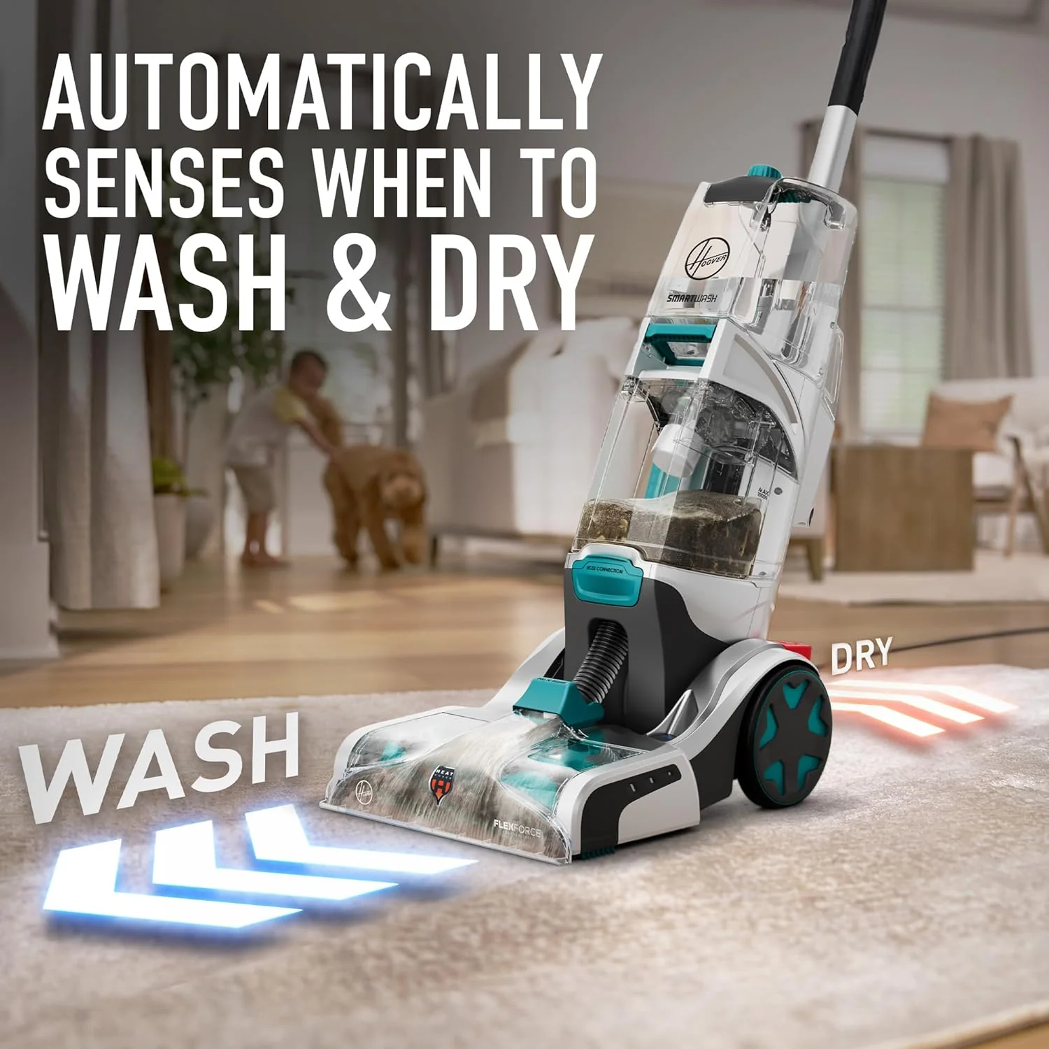 Hoover SmartWash+ Automatic Carpet Cleaner And Upholstery Cleaner - Image 2