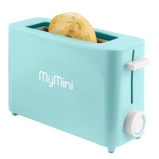 MyMini Single Slice Toaster, Aqua, Blue