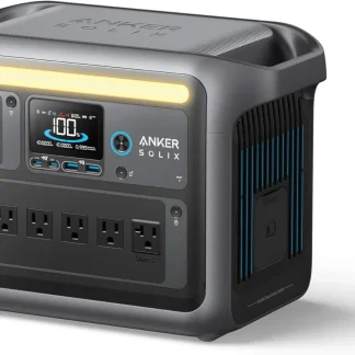 Portable Power Station 1800W (2400W Peak) Solar Generator 58 Minutes to Fully Charge