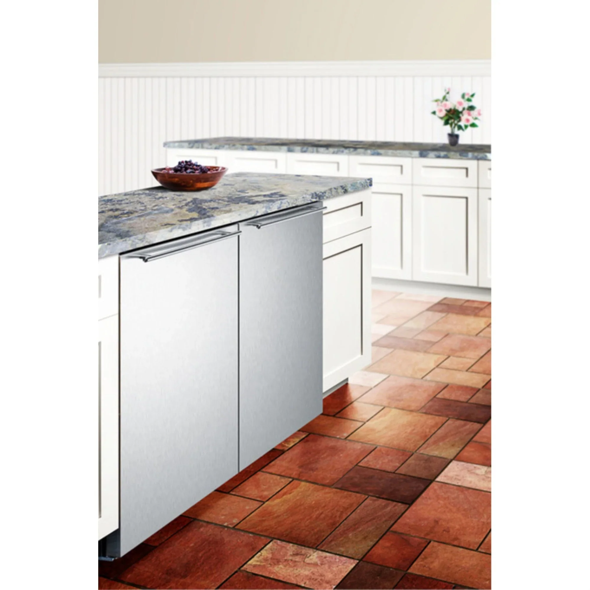 Frost-Free Built-In Undercounter All-Freezer With Stainless Steel Wrapped Exterior And Horizontal Handle - Image 5