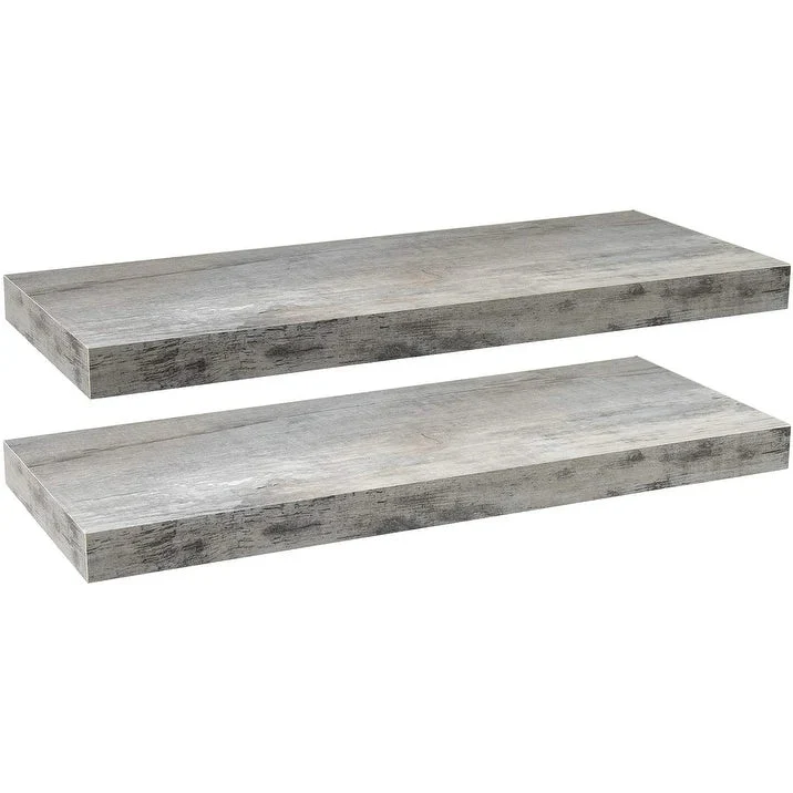 24 Inch Extra Long Floating Wall Shelf Set, 2 Count - Image 3