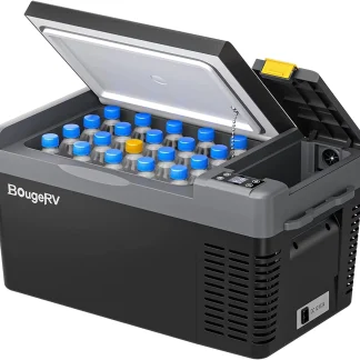 BougeRV Portable Car Refrigerator 21 Qt, 12 Volt, Black - CRPRO