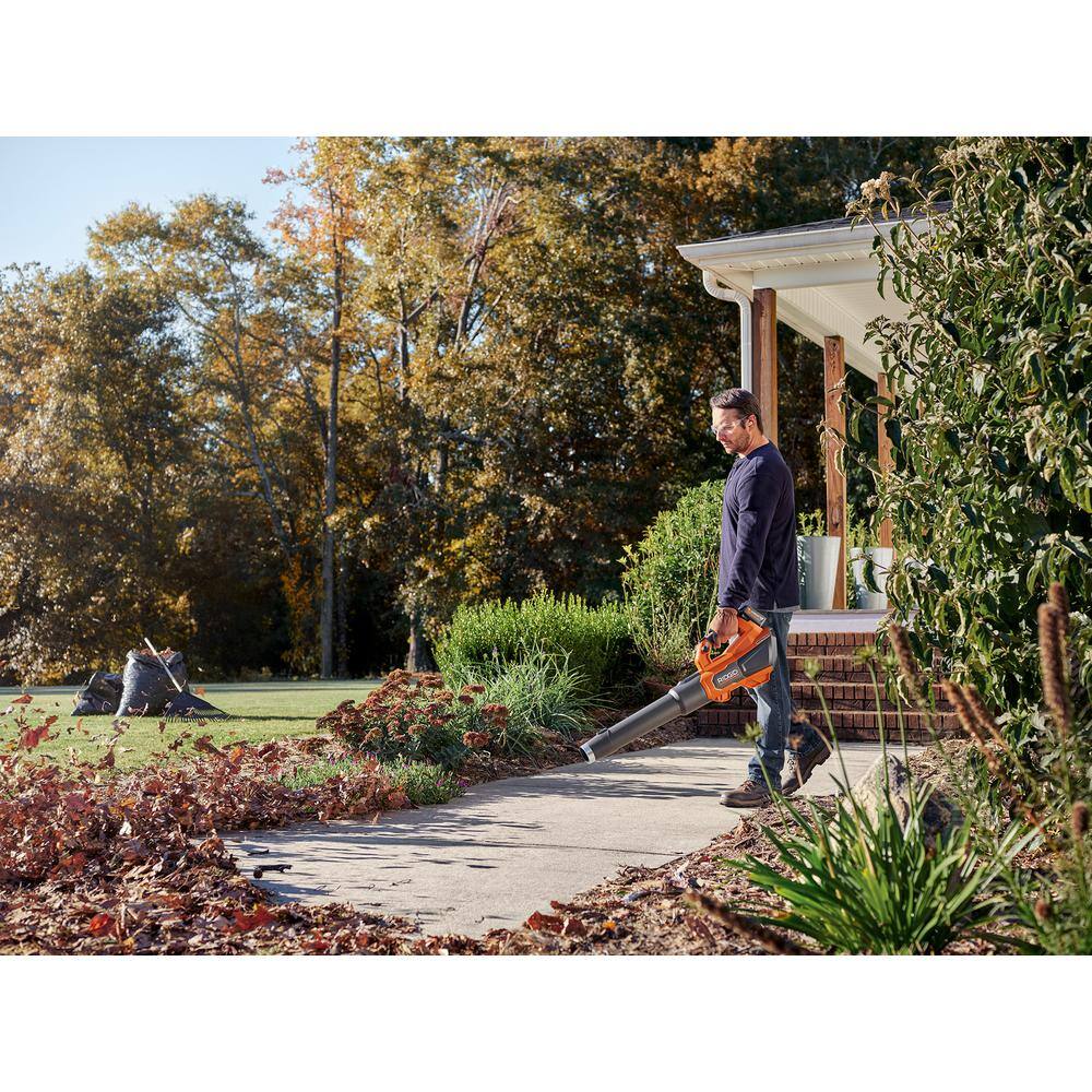 RIDGID 18V Brushless Cordless Leaf Blower, 510 CFM, 130 MPH, with 6.0Ah Battery & Charger - Image 7
