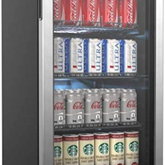 hOmeLabs Beverage Refrigerator And Cooler - 120 Can, 3.2 Cubic Feet
