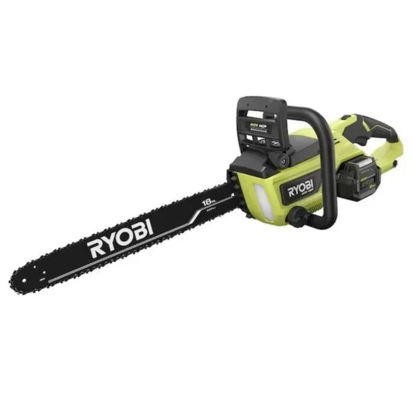Ryobi 18 40V Cordless Chainsaw Kit with Battery & Charger, Green - Image 5