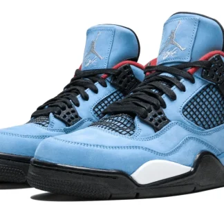 Air Jordan Sneakers, Blue Nubuck - Air Jordan 4 Retro Travis Scott Cactus Jack
