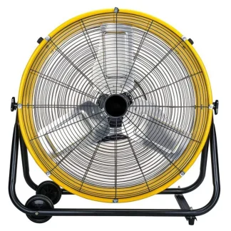 24 Inch Heavy Duty Drum Air Circulator Fan, 3 Speed, Yellow
