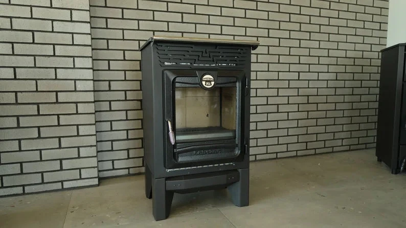 Indoor Wood Burning Cooking Stove 57cm x 55,5cm x 99,5cm, Matte Black - Stove 315 - Image 15