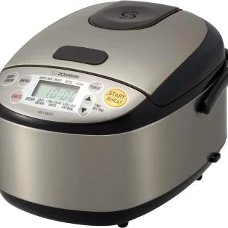 Zojirushi Rice Cooker & Warmer, 3-Cups, Stainless Black