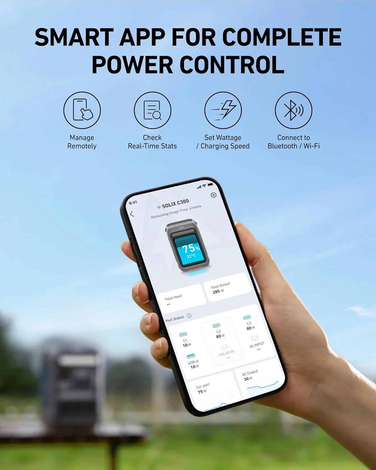 288Wh Portable Power Station - Model C300 - Image 5