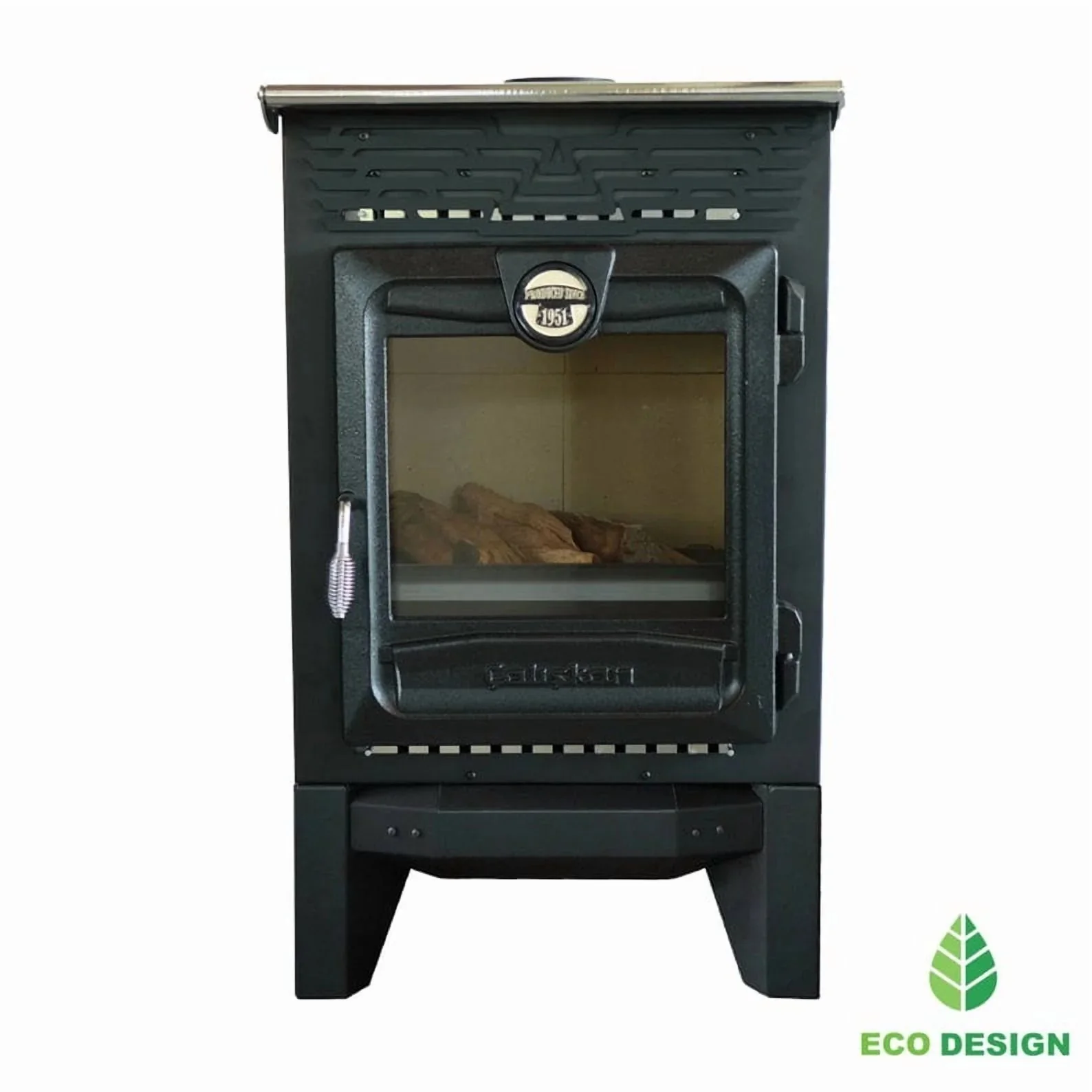 Indoor Wood Burning Cooking Stove 57cm x 55,5cm x 99,5cm, Matte Black - Stove 315 - Image 3