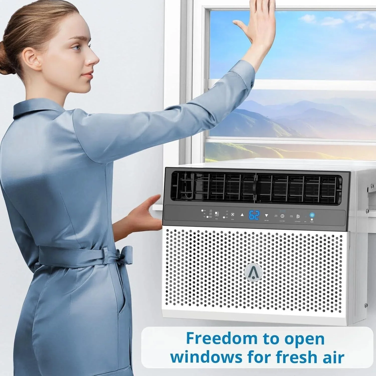 Window Air Conditioner 8000 BTU Up To 370 Sq. Ft. With Remote And App Control - Image 4
