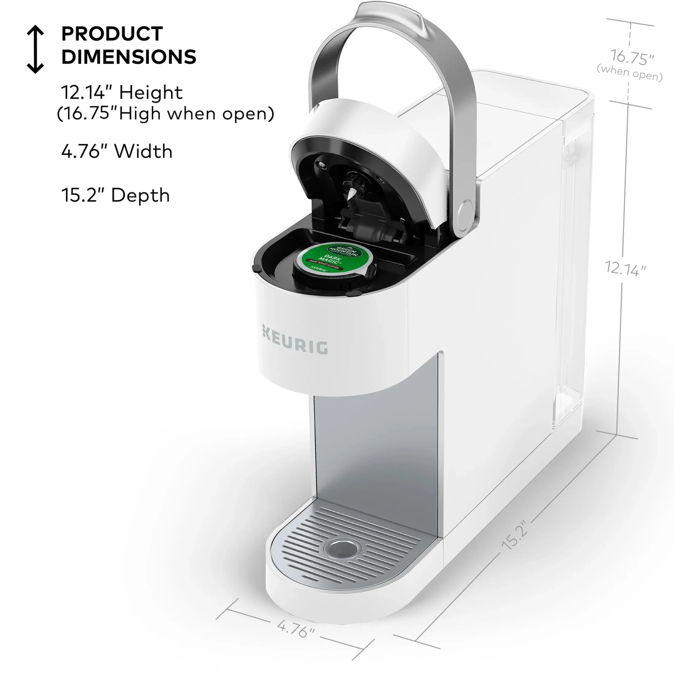 Keurig K-Slim Black Single-Serve K-Cup Pod Coffee Maker - Image 33