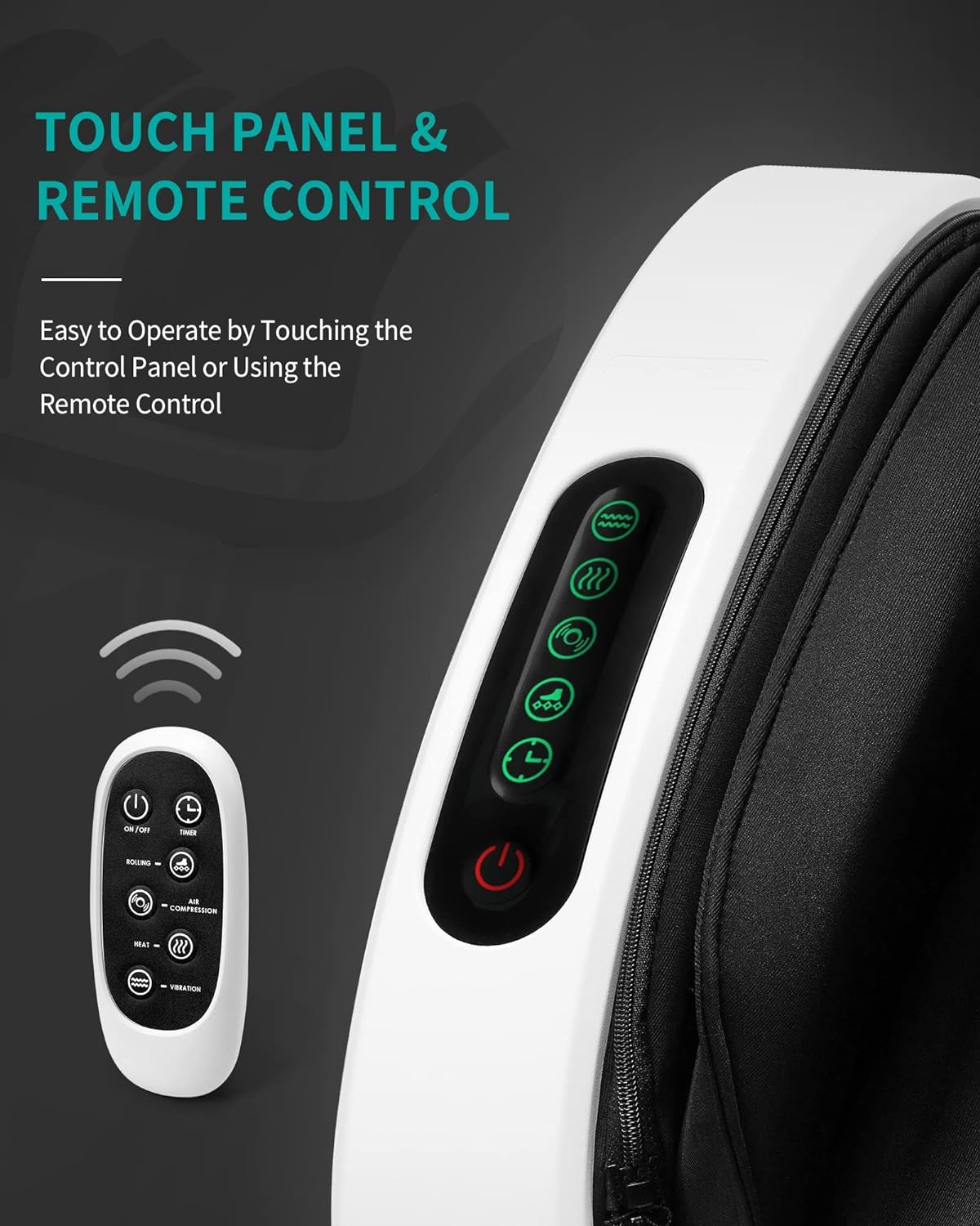 Nekteck Shiatsu Foot And Calf Massager With Heat - White - Image 6