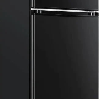Upstreman 4.0 Cu.Ft Double Door Mini Fridge With Freezer, Black - BR401
