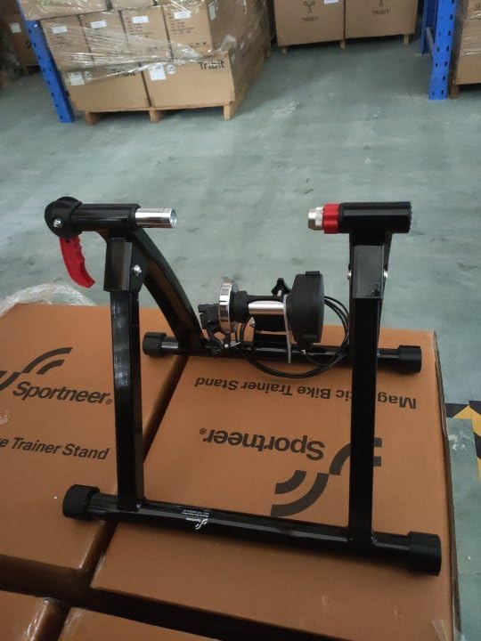 Bike Trainer Stand Indoor Riding - Sportneer Magnetic Stationary Bicycle Exercise Stand with Noise Reduction Wheel, 6 Resistance Adjustable - Image 5