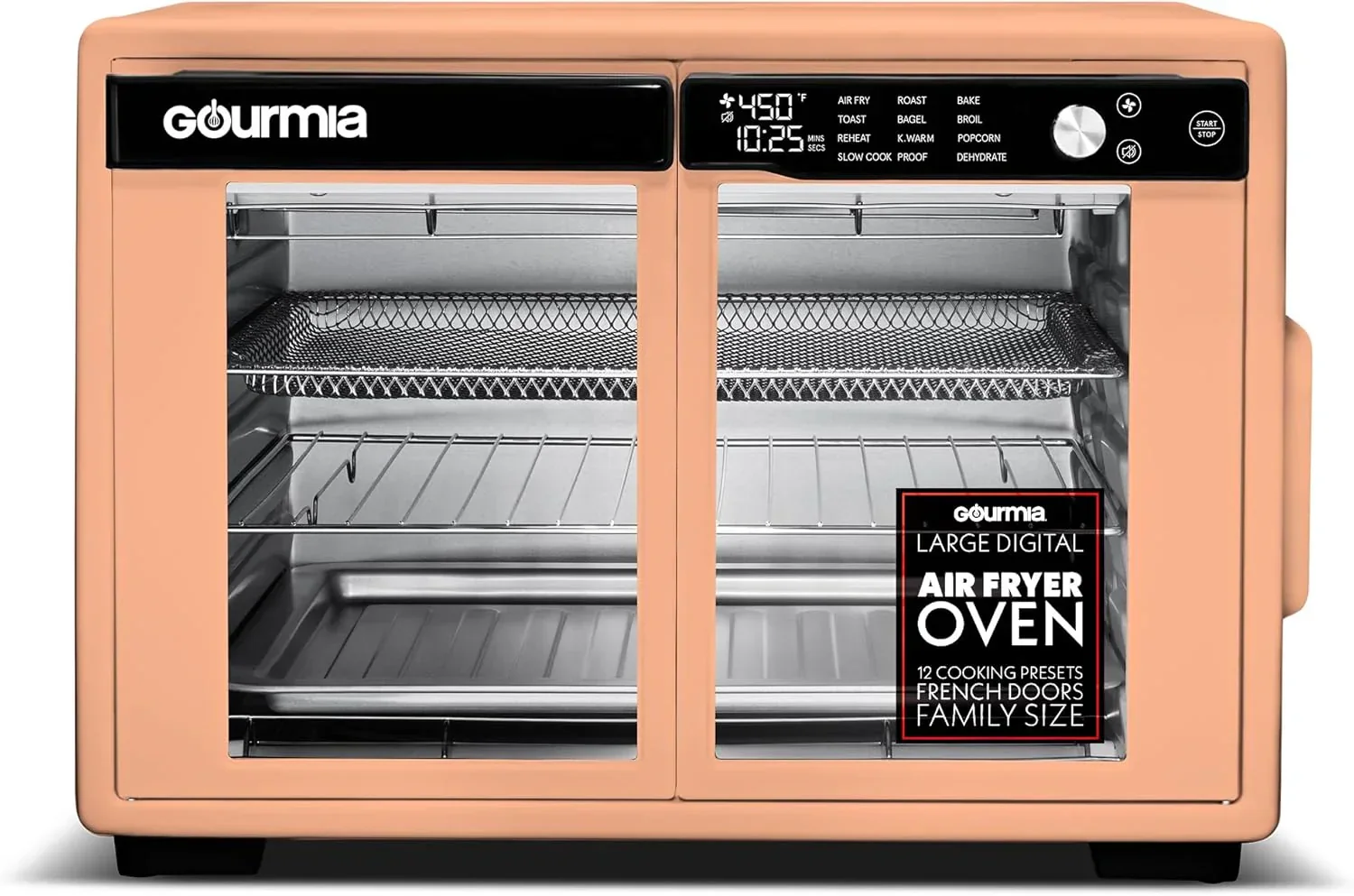Gourmia French Door Air Fryer Toaster Oven, 37 Qt - GTF3588S - Image 2
