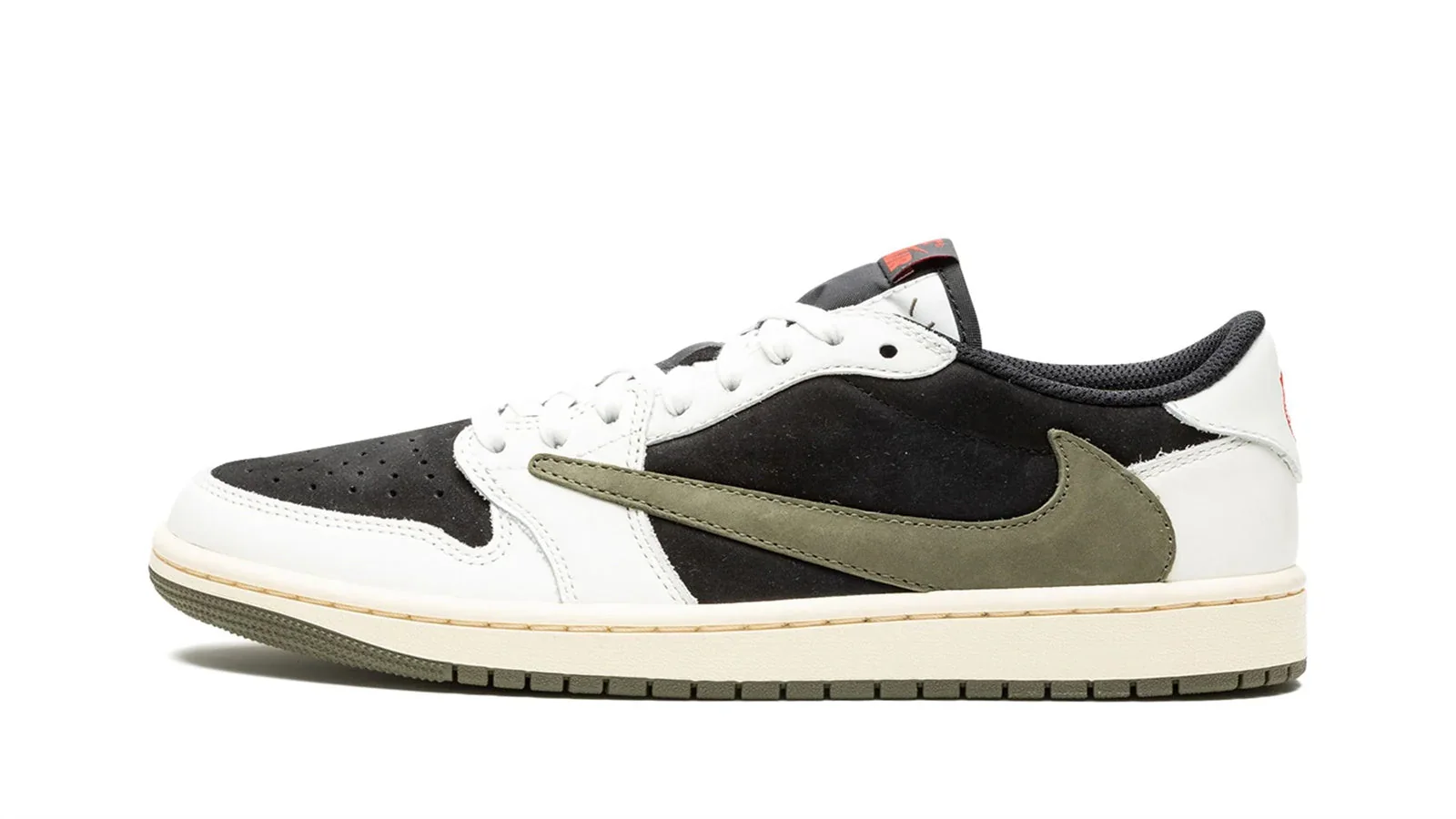 AIR JORDAN 1 Low OG Women's Sneakers - Travis Scott Olive - Image 3