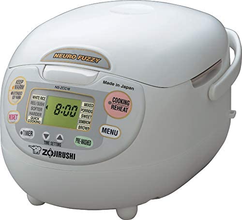 Zojirushi Neuro Fuzzy Rice Cooker And Warmer, 5.5-Cup, Premium White - NS-ZCC10 - Image 5