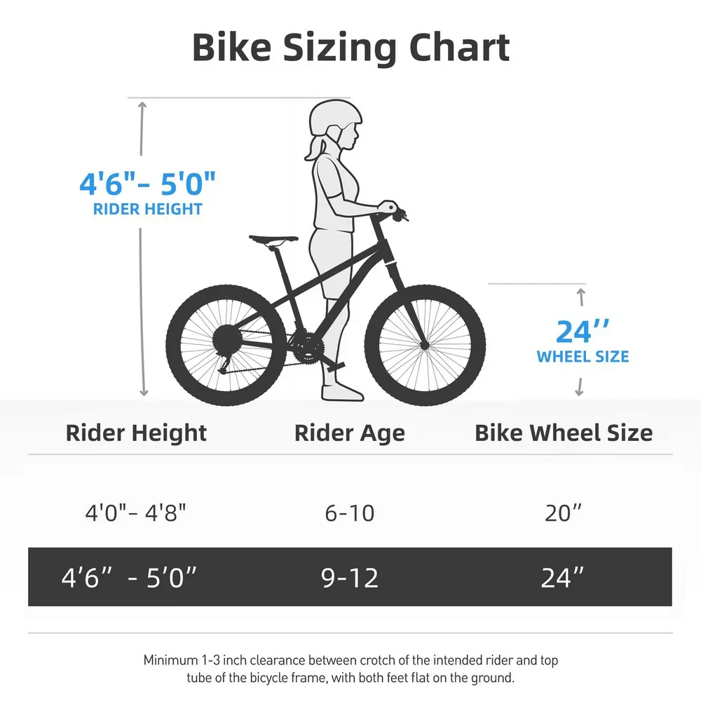 JOYSTAR Lubbock 20" 24" Kids Mountain Bike Single Speed Bicycle - Image 4