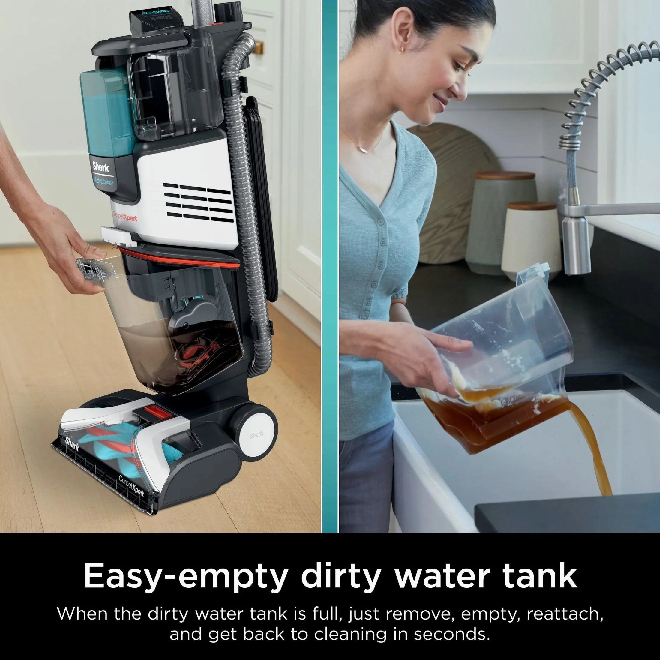 Shark CarpetXpert 2-In-1 Deep Carpet Cleaner And Handheld Spot And Stain Eliminator - Image 8