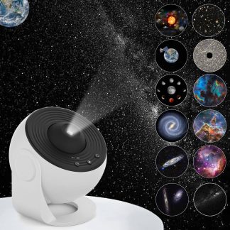 Galaxy Projector, 12 in 1 Planetarium Star Projector Realistic Starry Sky Night Light with Solar System Constellation Moon for Kids Adults Bedroom