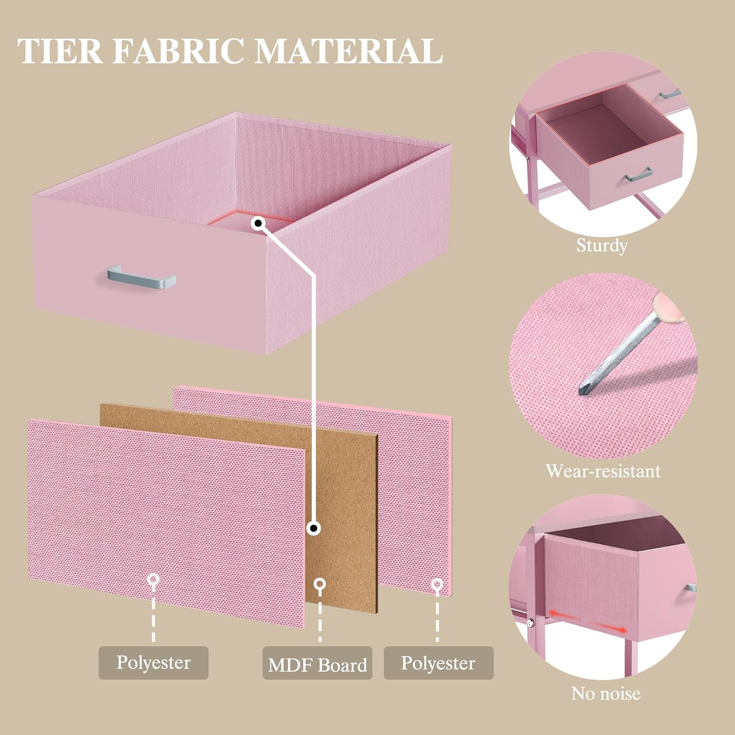 Fixwal 3-in-1 Compact Makeup Vanity Desk with Foldable Side Panel, LED Mirror & Power Outlet - Image 6