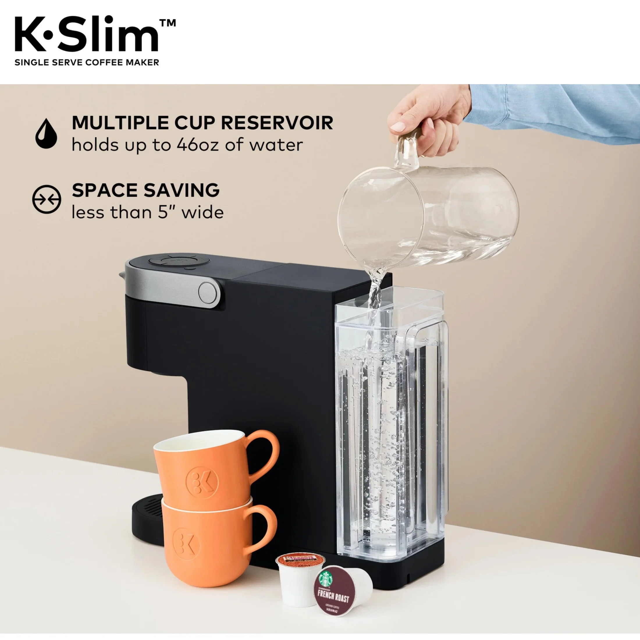 Keurig K-Slim Black Single-Serve K-Cup Pod Coffee Maker - Image 7