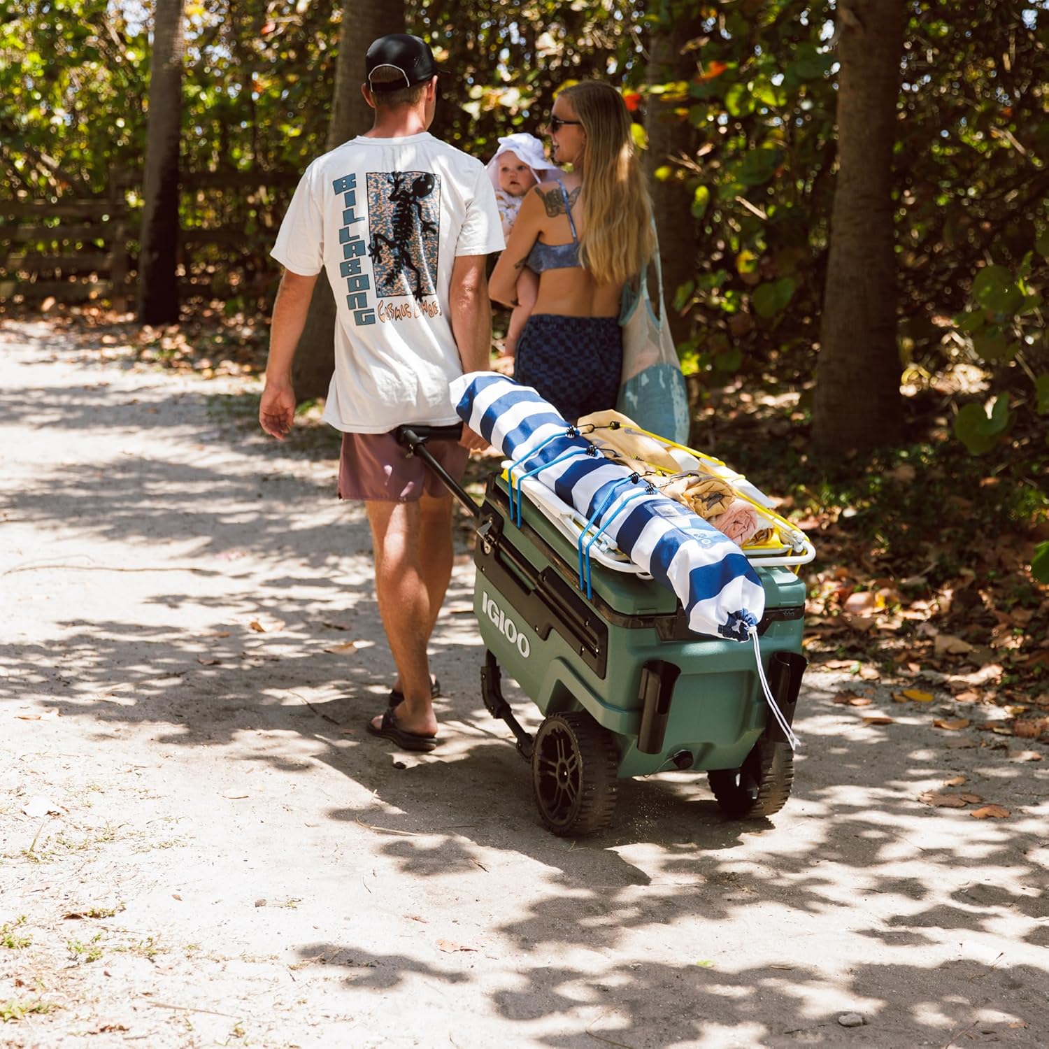 70Qt Wheeled Cooler Insulated Hard Shell Ice Chest - Image 5