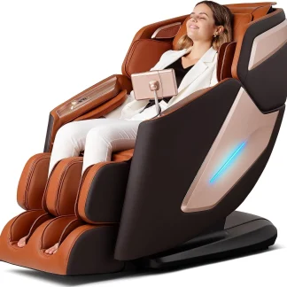 4D Full Body Massage Chair With 53.14 in SL Track, Zero Gravity And 12 Auto Modes