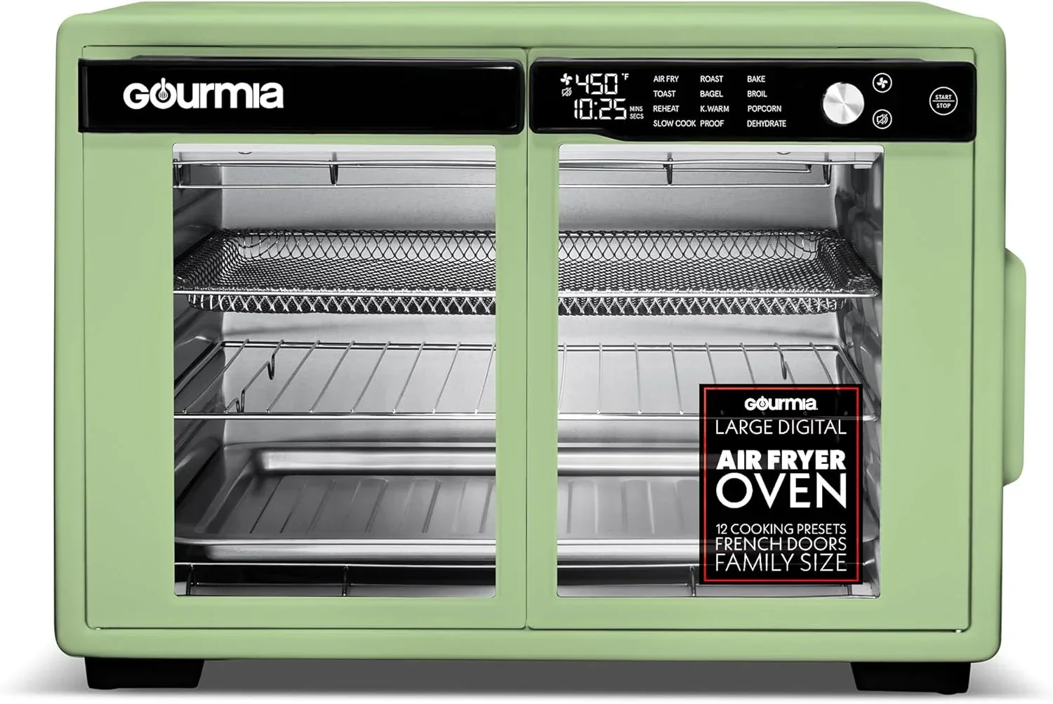 Gourmia French Door Air Fryer Toaster Oven, 37 Qt - GTF3588S - Image 3