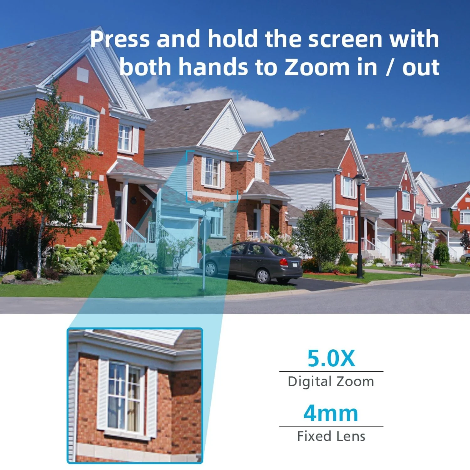 A8 White PTZ 1080P Smart Security Camera - Image 9