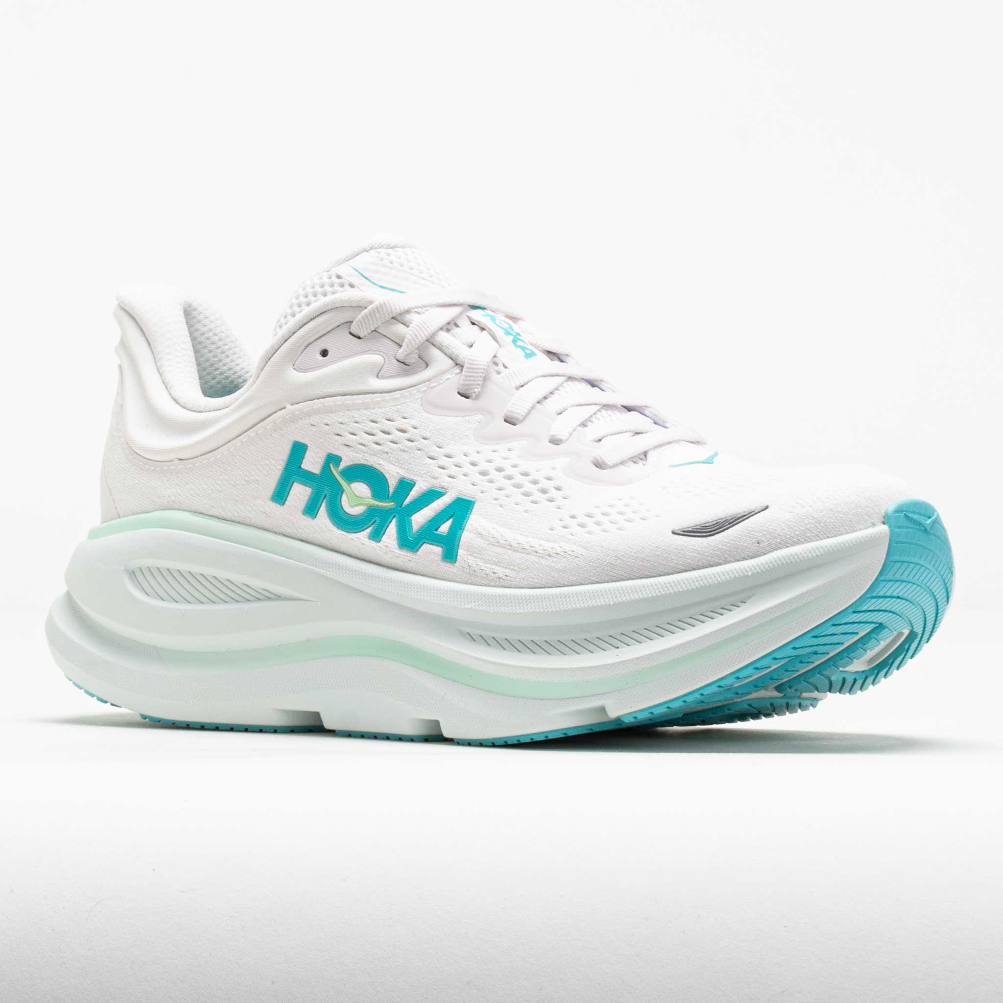 Bondi 9 Women's Running Shoes Frost/Cielo Blue - Image 5