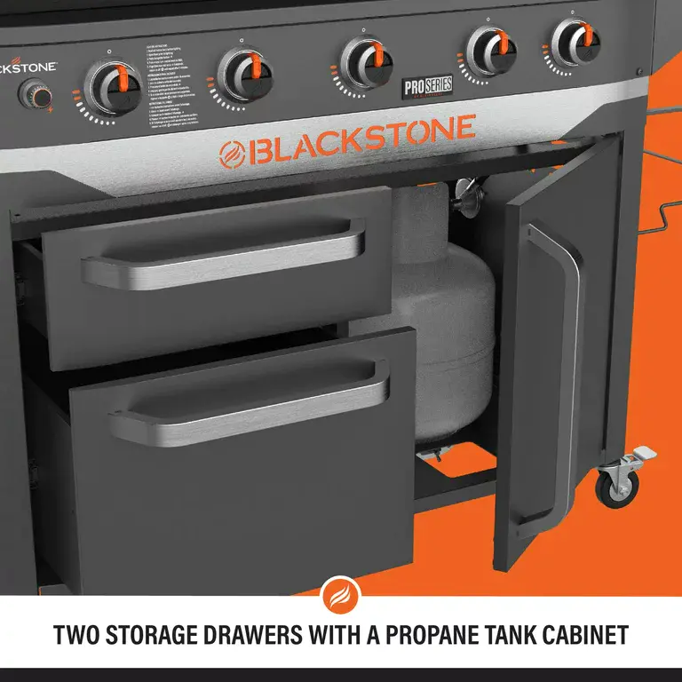 Blackstone ProSeries 5 Burner 28" Propane Griddle with Range Top - Image 9
