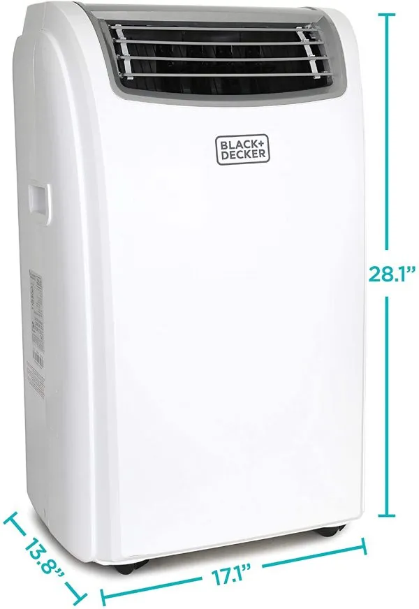 BLACK+DECKER Portable Air Conditioner With Heat, 14,000 BTU, White - Image 9