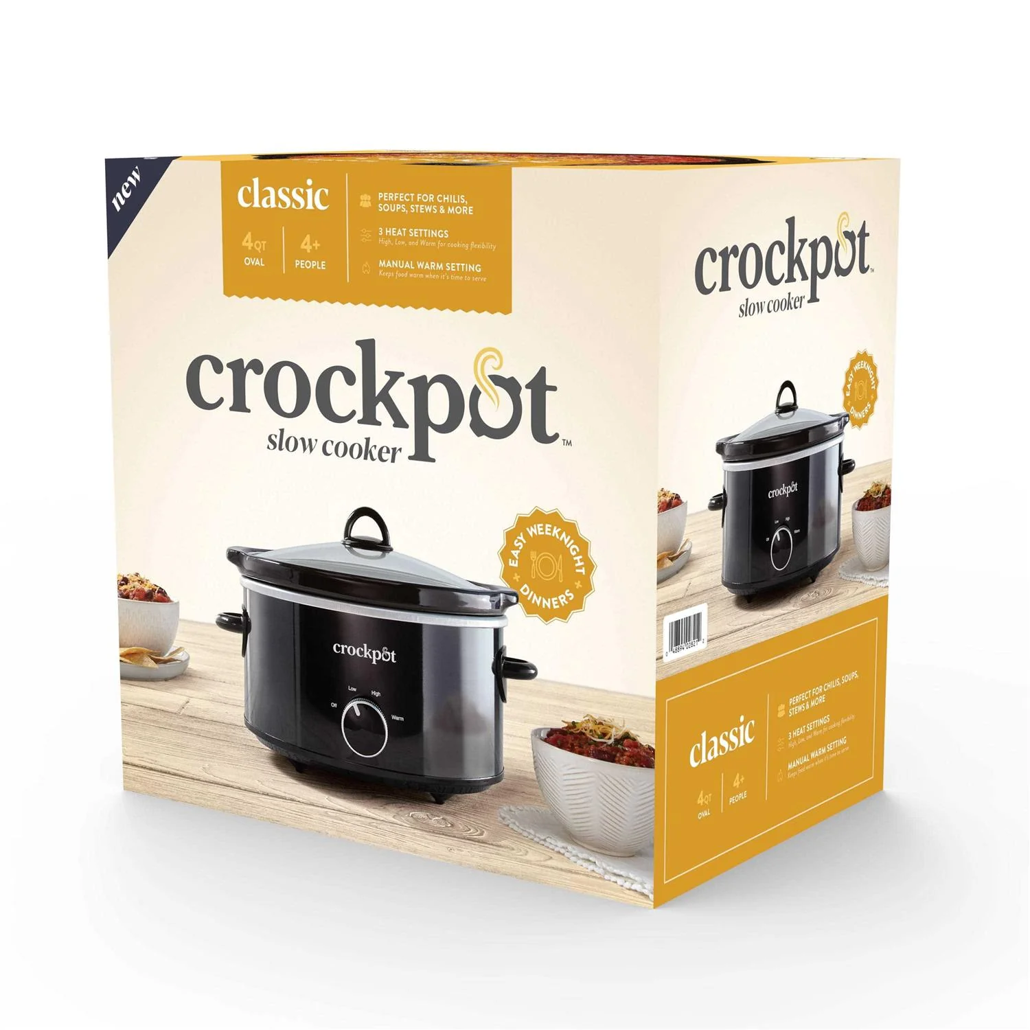 Crock-Pot Manual Slow Cooker 4 Quart - Black - Image 5