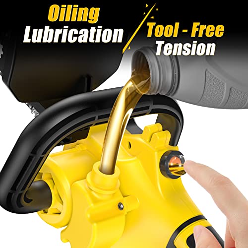 2-in-1 Brushless Pole Saw & Mini Chainsaw, IMOUMLIVE 8" Cutting Cordless Power Pole Saw for Wood Cutting, Trimming - Image 5
