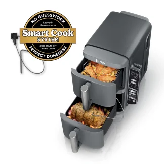 Ninja DoubleStack XL Smart 2-Basket Air Fryer, 10 QT