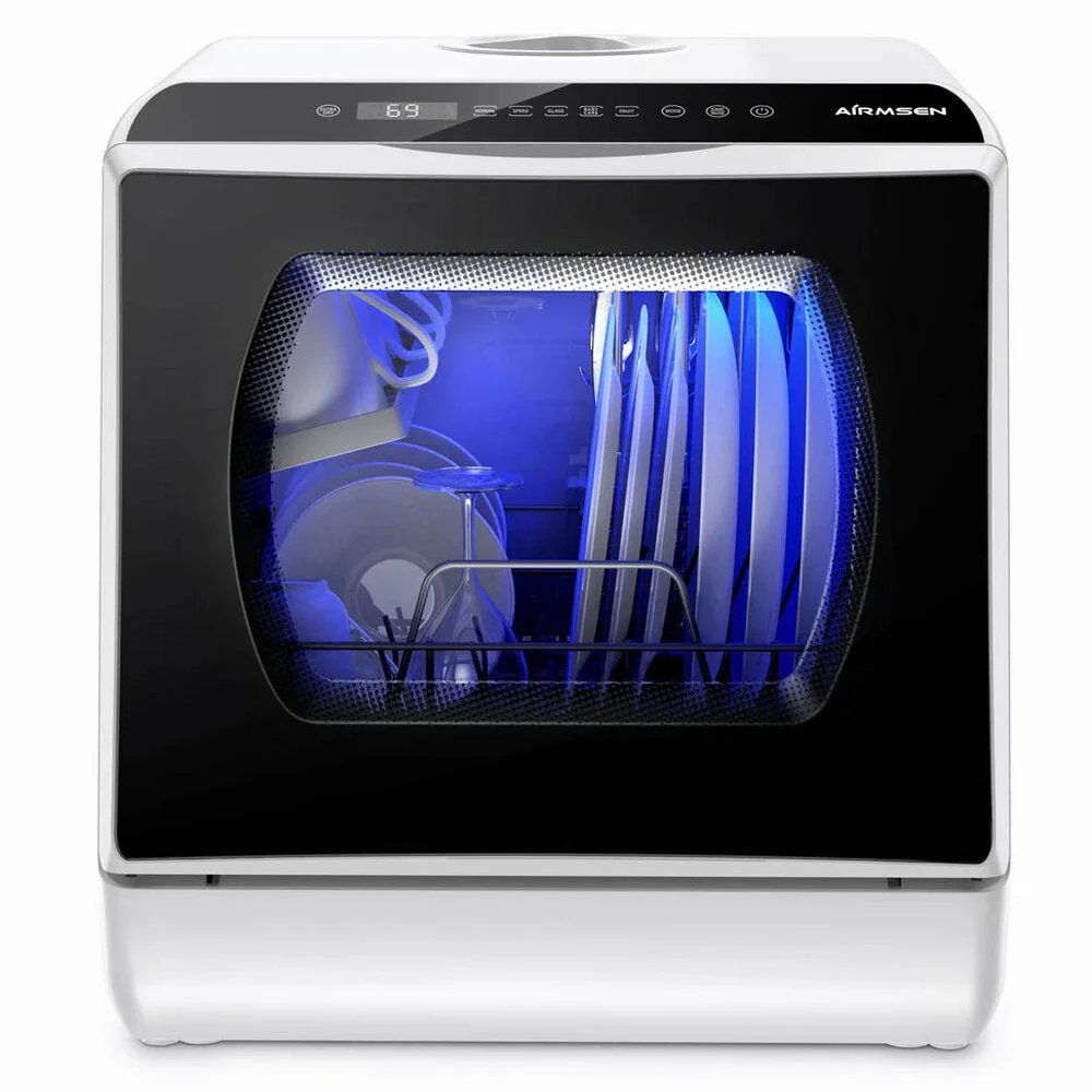 AIRMSEN Portable Countertop Dishwasher, 5-Liter Built-In Water Tank, 5 Washing Programs - AE-TDQR03 - Image 2