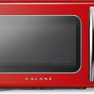 Galanz Retro Countertop Microwave Oven, 0.9 cu ft, Red - GLCMKZ09RDR09