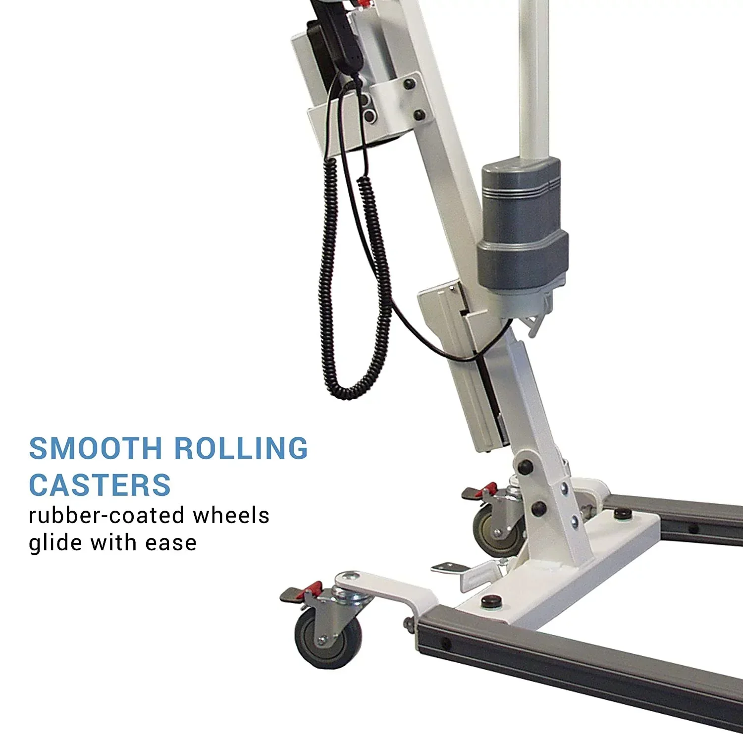Lumex Battery Powered Patient Transfer Lift, 400 Lb Capacity, White - LF1050 - Image 3