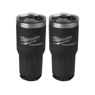 Milwaukee PACKOUT Black 30 oz. Tumbler 2pk, Black 30oz