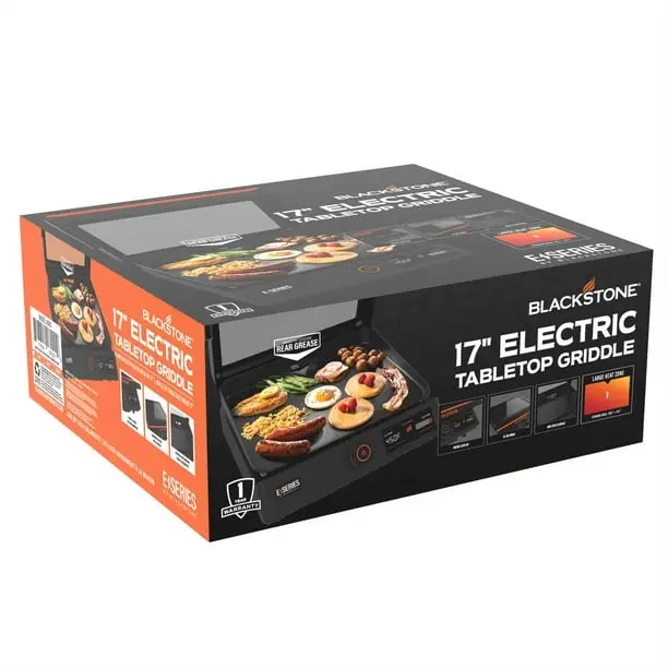 Blackstone E-Series 17-Inch Electric Tabletop Griddle With Hood - 238 Sq In - Image 4