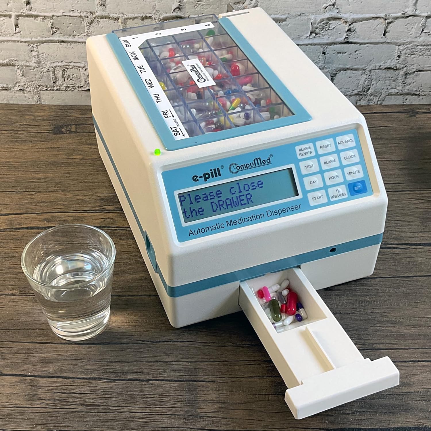 e-pill Automatic Pill Dispenser, Tamper Resistant, AC Powered, 7x4 Weekly Tray - CompuMed - Image 3
