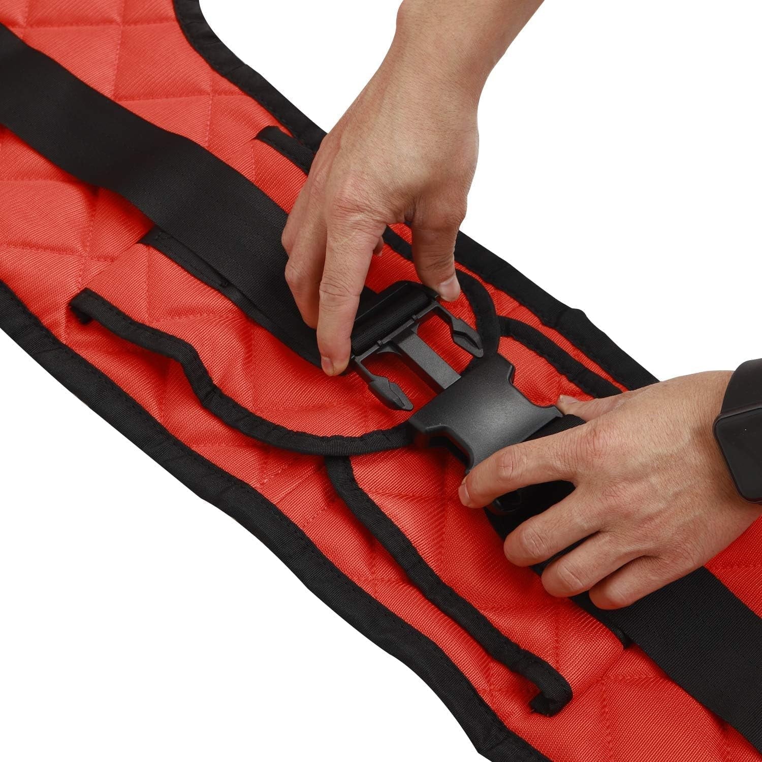 AMQTSLM Commode Patient Lift Sling, Red, 36.6 x 37.8 in, 200-500 lb Capacity - Image 7
