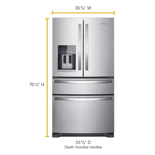 Whirlpool 24.5-cu ft 4-Door French Door Refrigerator With Ice Maker - ENERGY STAR - Image 10